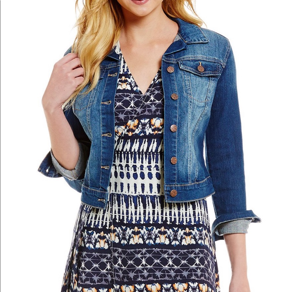 Jessica Simpson Cropped Denim Jacket